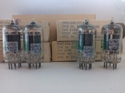 Sylvania JAN 6189 ECC82/12AU7 NOS/NIB, dobrana kwadra