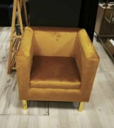 Fotel velvet klubowy