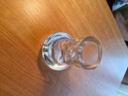 Kandelabr na świeczkę/świecznik szklany elegancki, szklany