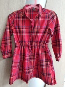 Sukienka Pepco rozmiar110 kratka ze srebrną nitką