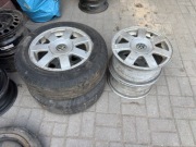Komplet 4 Felgi aluminiowe VW 15” + 2 opony 195/65 R15 Passat