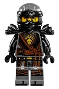 Figurka LEGO ninjago njo0280 njo280 Cole - The Hands of Time, Black Armor