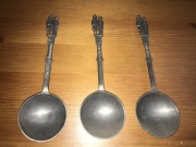 Łyżka ślubna Vintage Rein Zinn z cyny 1970r