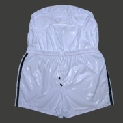 Szorty Slip spodenki ortalion błyszczący białym  S