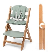 KRZESEŁKO DO KARMIENIA DREWNIANE 3w1 DRÖMMER UNIQUE ZIELEŃ Z PASAMI 