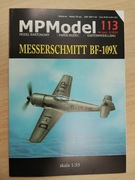 model kartonowy Messerschmitt Bf-109X