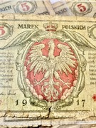 5 Marek 1916 rok 15 sztuk najrzadsze z napisem biletów kasy