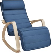 fotel bujany, z podłokietnikami z drewna brzozowego, 5-stopniowa regulacja