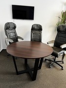 Stół industrialny loft 110 ciemny orzech