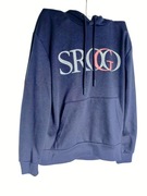 Sinsay męska niebieska bluza z kapturem oversize XS