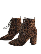 BOTKI DAMSKIE New Look panterka rozmiar 37 na słupku  jak nowe