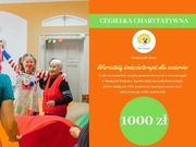 Cegiełka charytatywna o wartości 1000,00 złotych.