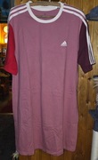 Sukienka koszulowa adidas czerwono-bordowa, r. XL (46-48)