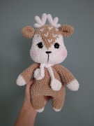Renifer maskotka pluszak na szydełku 