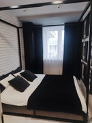 Łóżko loftowe metalowe baldachim 160x200