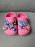 Crocs Różowe Przypinkami Stitch Clog C9 Rozmiar 26-27 lato klapki