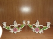 Świeczniki porcelanowe " Dresden "