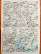 Mapa Alpy Austria 1939 r 