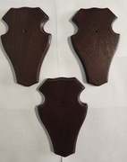 Deska podkładka pod trofeum myśliwskie czaszkę kozła 3 sztuki