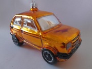 Mały Fiat - bombka choinkowa - Maluch - 126p -1szt ZŁOTY