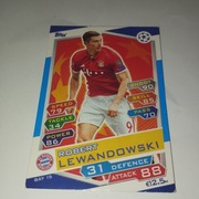 Robert Lewandowski bayern munchen match attax ucl 16/17 topps