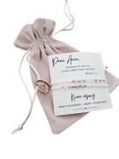 Bransoletka z dedykacją grawerem prezent na dzień nauczyciela kwarc