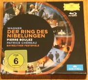 Richard WAGNER: Der Ring des Nibelungen (5 blu-ray) Pierre Boulez, jak nowe