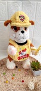 Rubble Maskotka szydełkowa, pluszowy piesek,, Psie Patrol " 