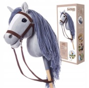 Hobby Horse A3 koń na kiju HoppiHorse Szary plus zestaw akcesoriów