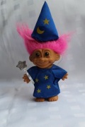 TROLL RUSS RÓŻOWY CZARODZIEJ MAGIK CZARNOKSIĘŻNIK MAG FIGURKA ZABAWKA