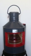 Ogromna metalowa lampa nawigacyjna okrętowa z lat 60-tych elektryczna PRL
