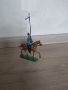 4 figurki ołowiane żołnierzyki konie 