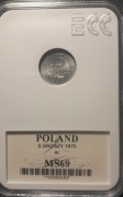 5 groszy 1970 PRL obiegowe w gradingu