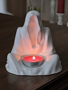 Świecznik tealight duch zjawa Gothic ponury żniwiarz gipsowy ozdoba figurka