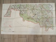 Mapa Województwo Jeleniogorskie z 1976r wymiary 63 x108 cm  Jelenia Góra,