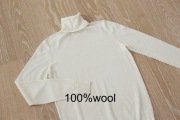 100%wełna Uniqlo golf bez wad M/L