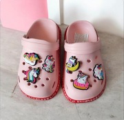 Chodaki klapki dziecięce typu crocs na basen kapcie piankowe 15 cm 