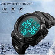 Zegarek męski wodoszczelny sportowy LED