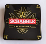 Scrabble (Mattel) edycja ART DECO, angielskie, unikat, super stan