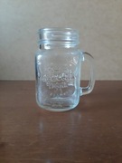 Szklany słoik z uchwytem / kubek do zimnych napojów