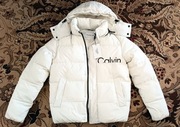 kurtka zimowa biała męska/damska unisex CALVIN KLEIN nowa