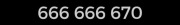 Złoty numer telefonu 666 666 670