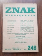 Znak miesięcznik nr 246 (12/1974) Edyta Stein; Św. Bonawentura; Boccaccio