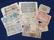 Stare banknoty zestaw banknotów Europa i świat 