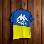 Koszulka Kappa model Banda Baldwin niebiesko-żółta, nowa z metką, rozmiar S