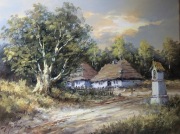 Obraz olejny-pejzaż J .Fijałkowski