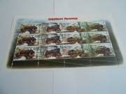 Arkusz  12  znaczkowy 3847-50 Parowozy