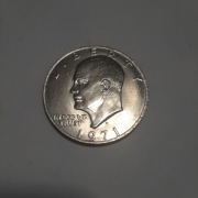 One Eisenhower dollar 1 dolar Dwight D. Eisenhower D 1971