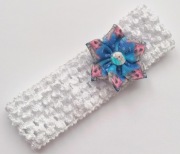 Opaska do włosów ażurowa miękka elastyczna Kraina Lodu Elsa Anna wiosna