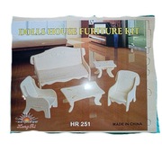 Drewniany model puzzle 3d- meble